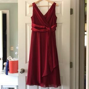 Red formal dress